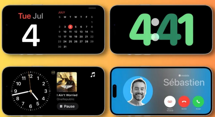 灵武苹果手机维修分享iOS17横屏充电待机显示有什么好处 