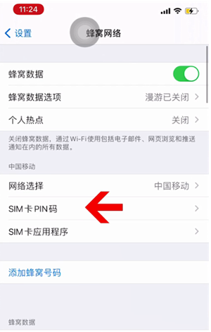 灵武苹果14维修网分享如何给iPhone14的SIM卡设置密码 